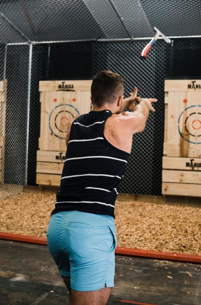 Maniax Brisbane axe throwing | things to do when it rains Brisbane