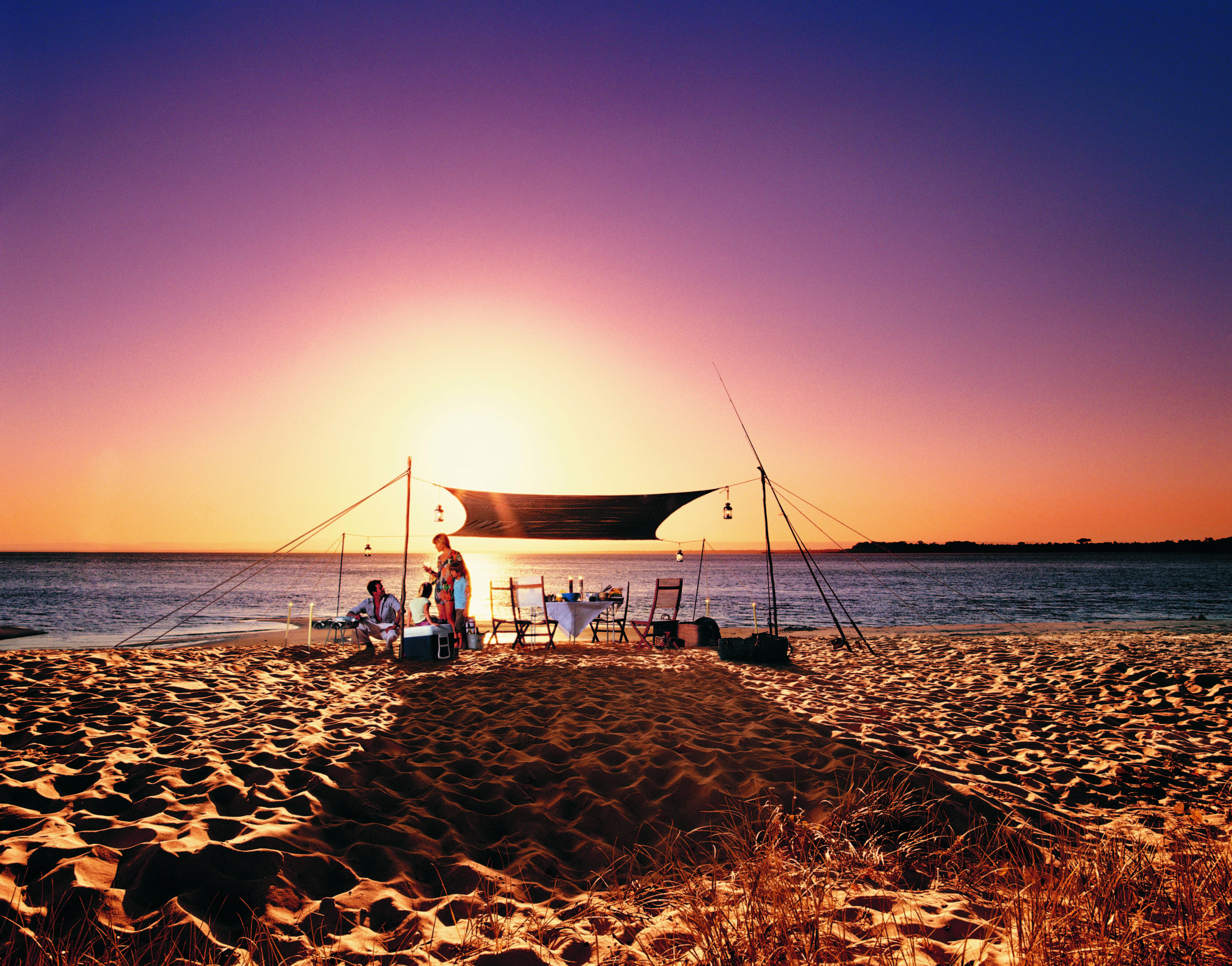 Bribie Island sunset dinner