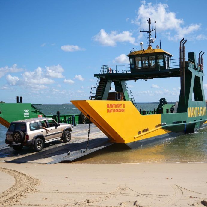 Barge to K'gari | K'gari camping tips Barge to K'gari | K'gari camping tips