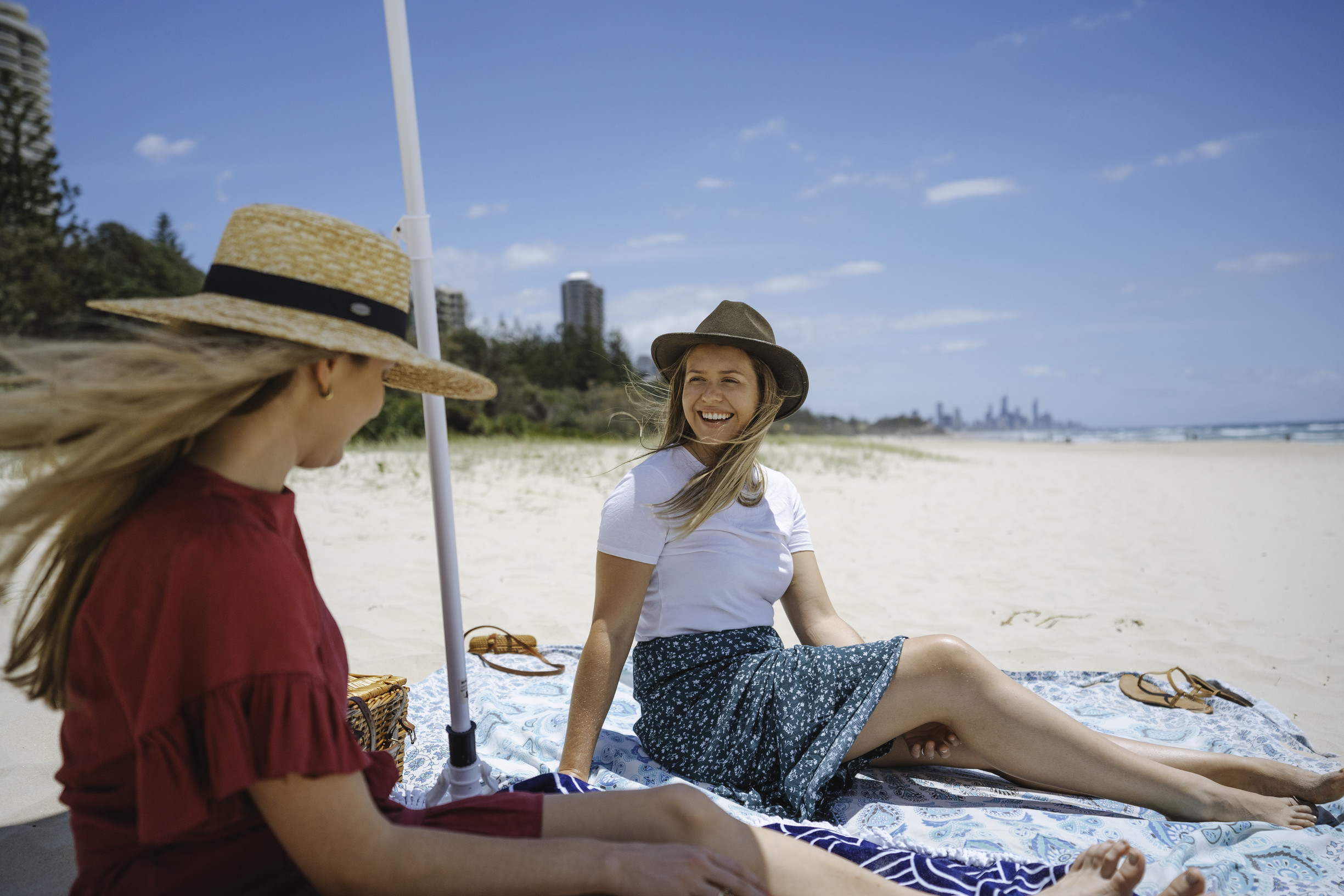 Friends on Burleigh Beach | Queensland holiday ideas for students Friends on Burleigh Beach | Queensland holiday ideas for students