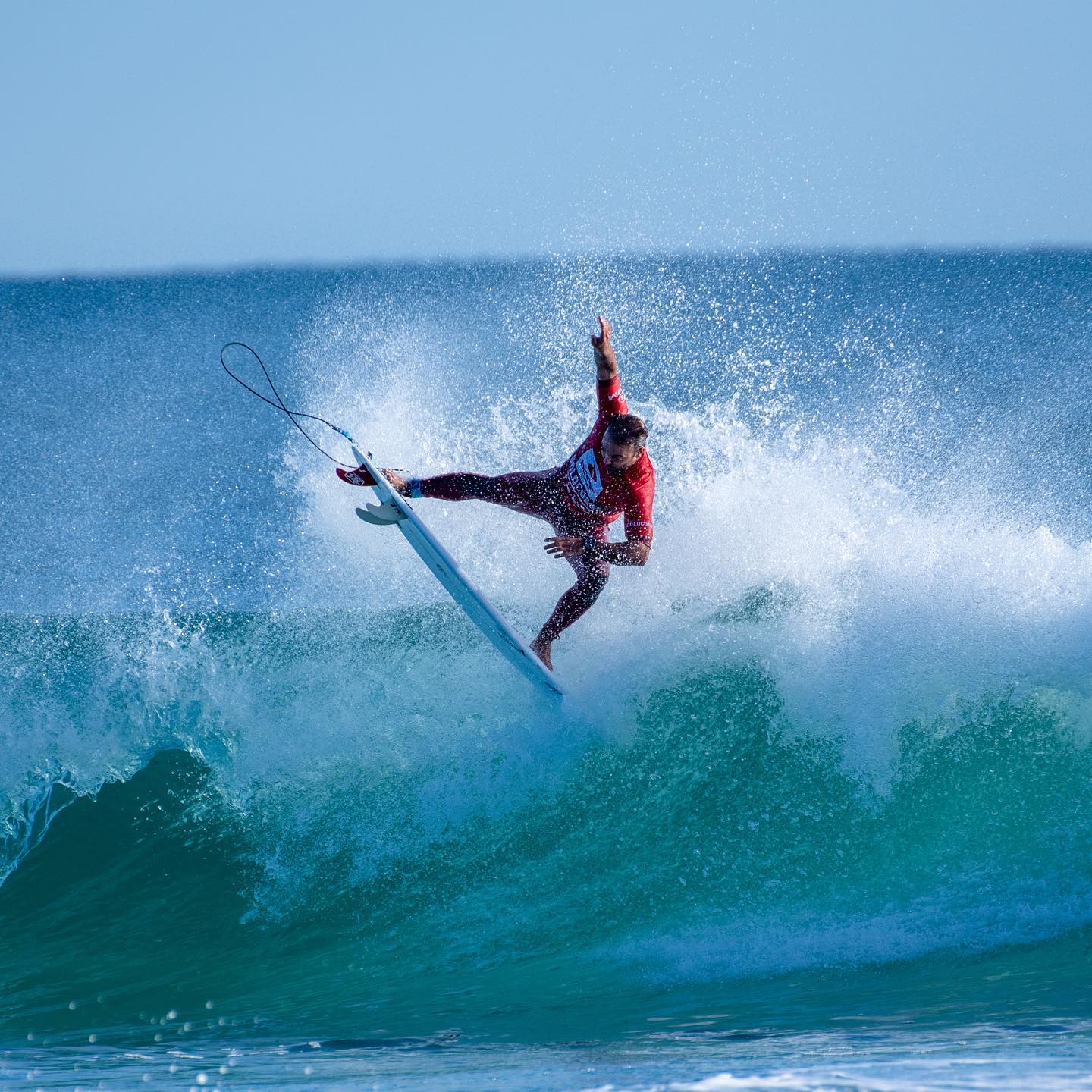 Surf competitor at Gold Coast Pro, Snapper Rocks, Coolangatta Surf competitor at Gold Coast Pro, Snapper Rocks, Coolangatta