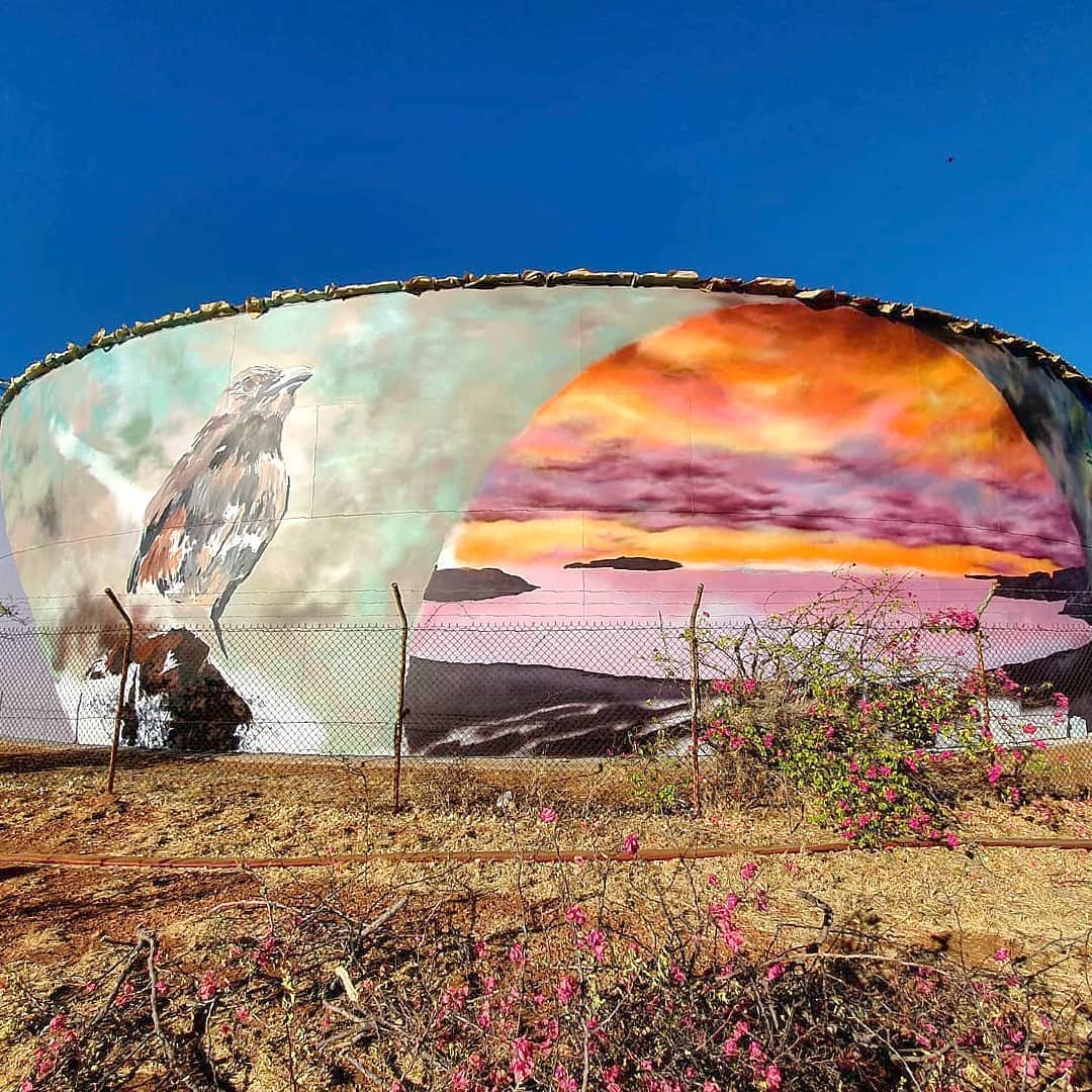 Mount Isa Water Tower Art | silo art Queensland Mount Isa Water Tower Art | silo art Queensland