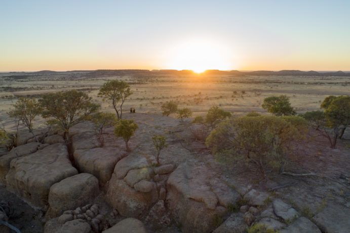 Outback Sunset, Rangeland Rifts, Winton | How to care for our wildlife when driving in Outback Queensland