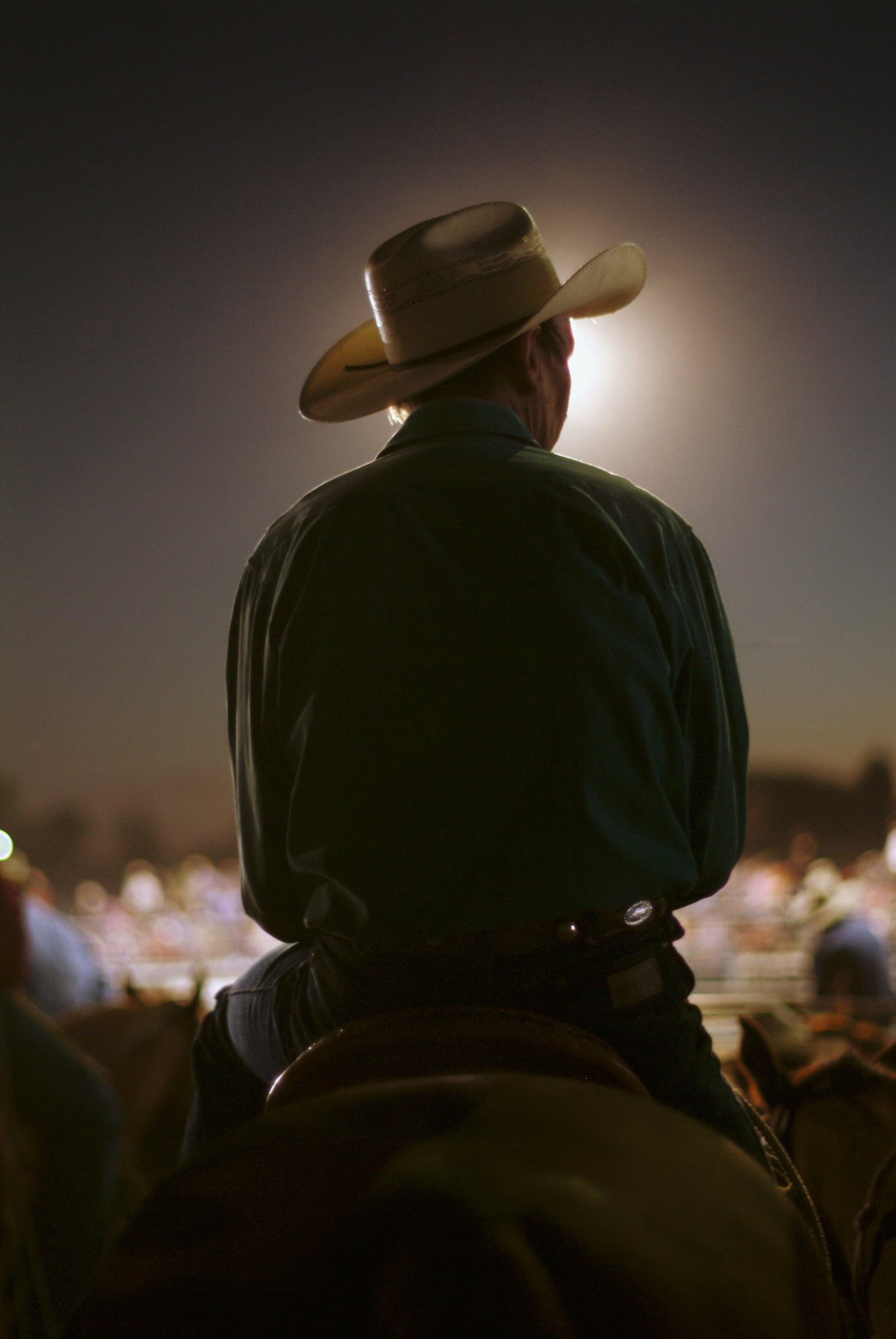 A man on a rodeo at an Outback event A man on a rodeo at an Outback event
