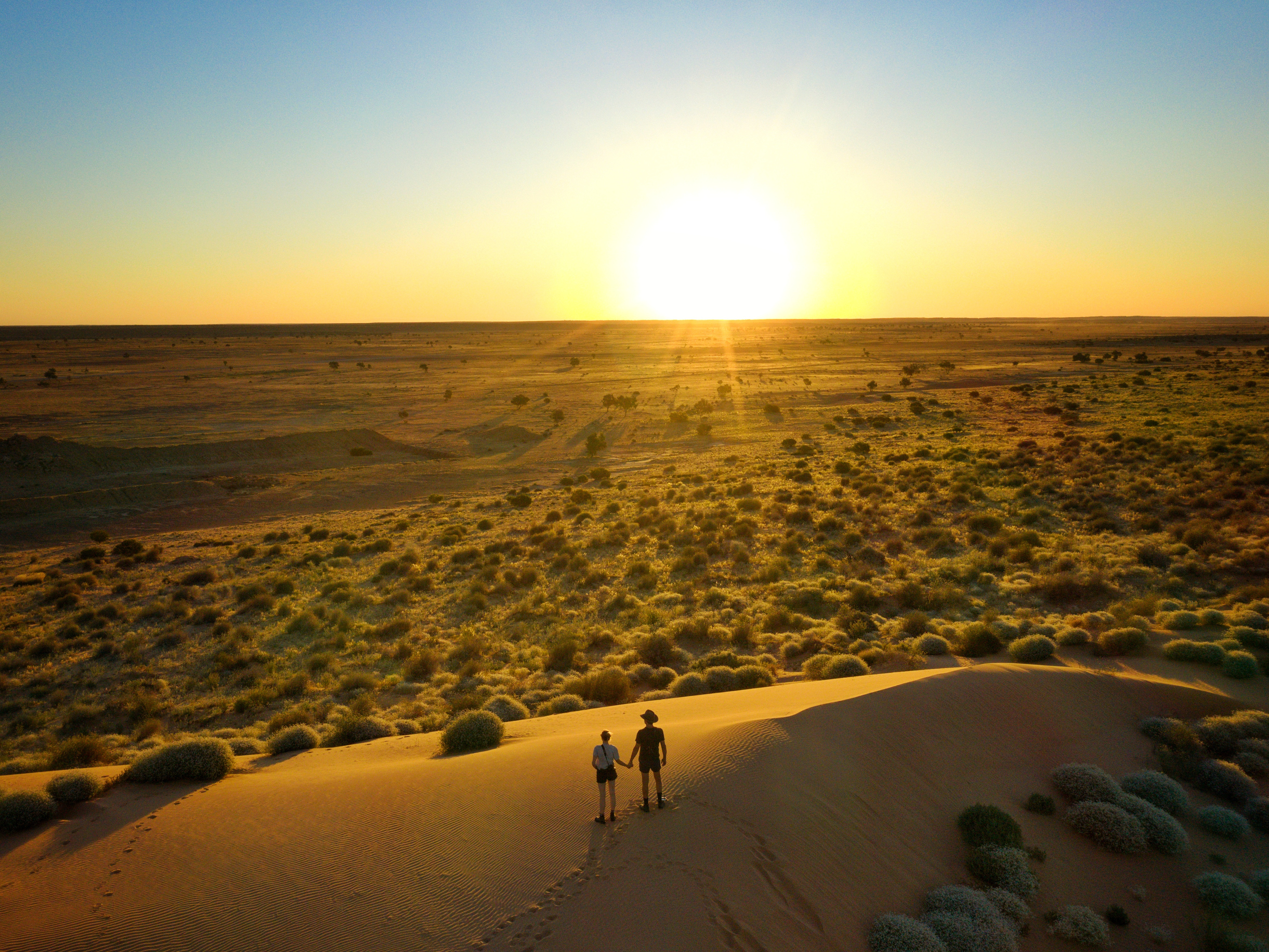 Sand dunes just outside of Birdsville