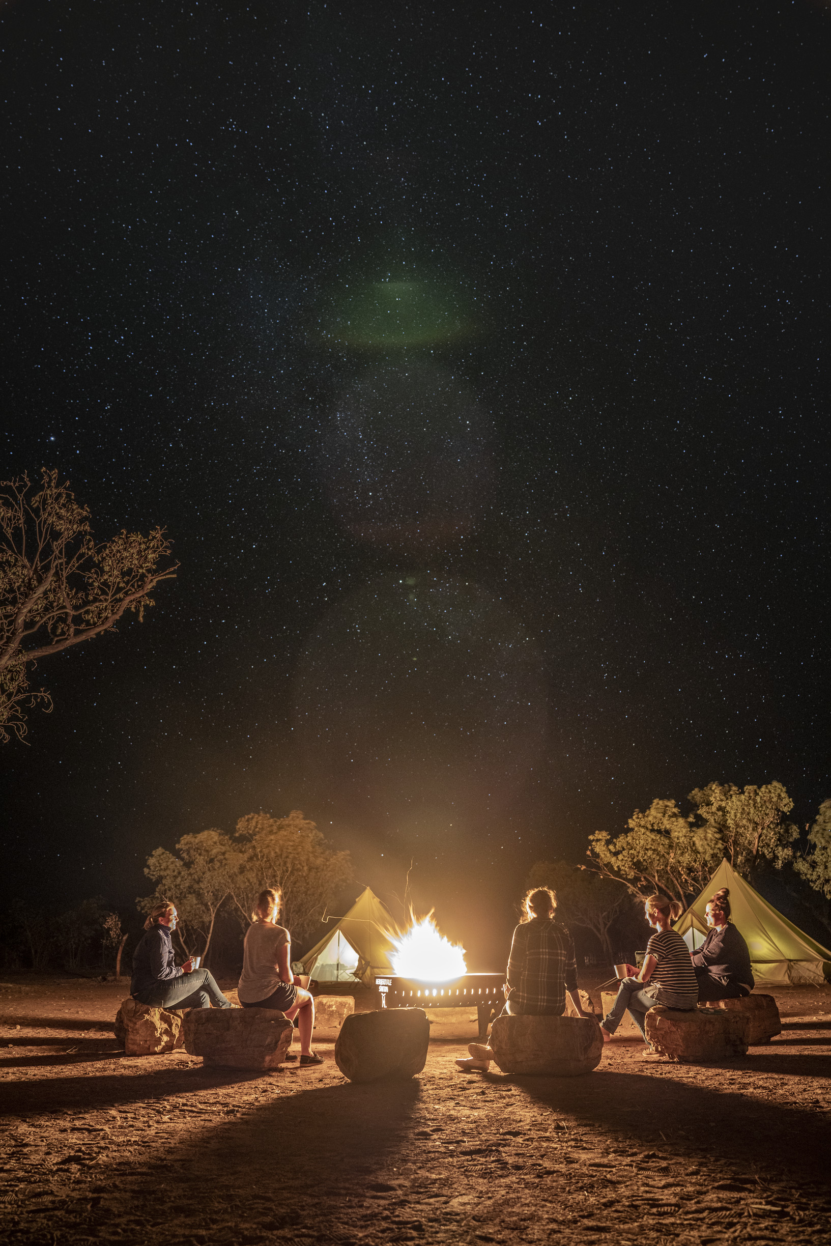 Stargazing by the campfire while hiking the outback with Trek West - Tailored Hiking Tours