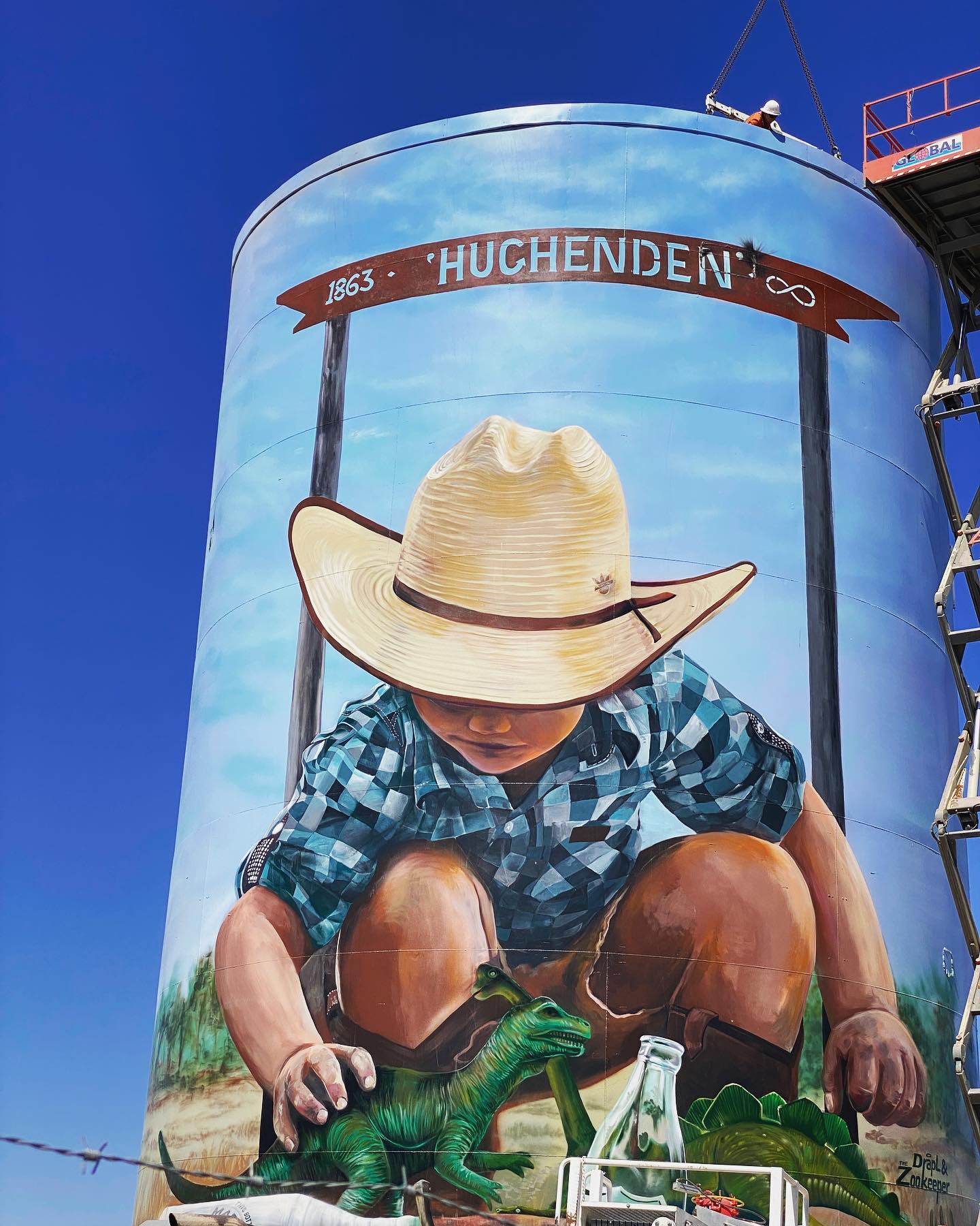 Hughenden water tower art | silo art Queensland Hughenden water tower art | silo art Queensland