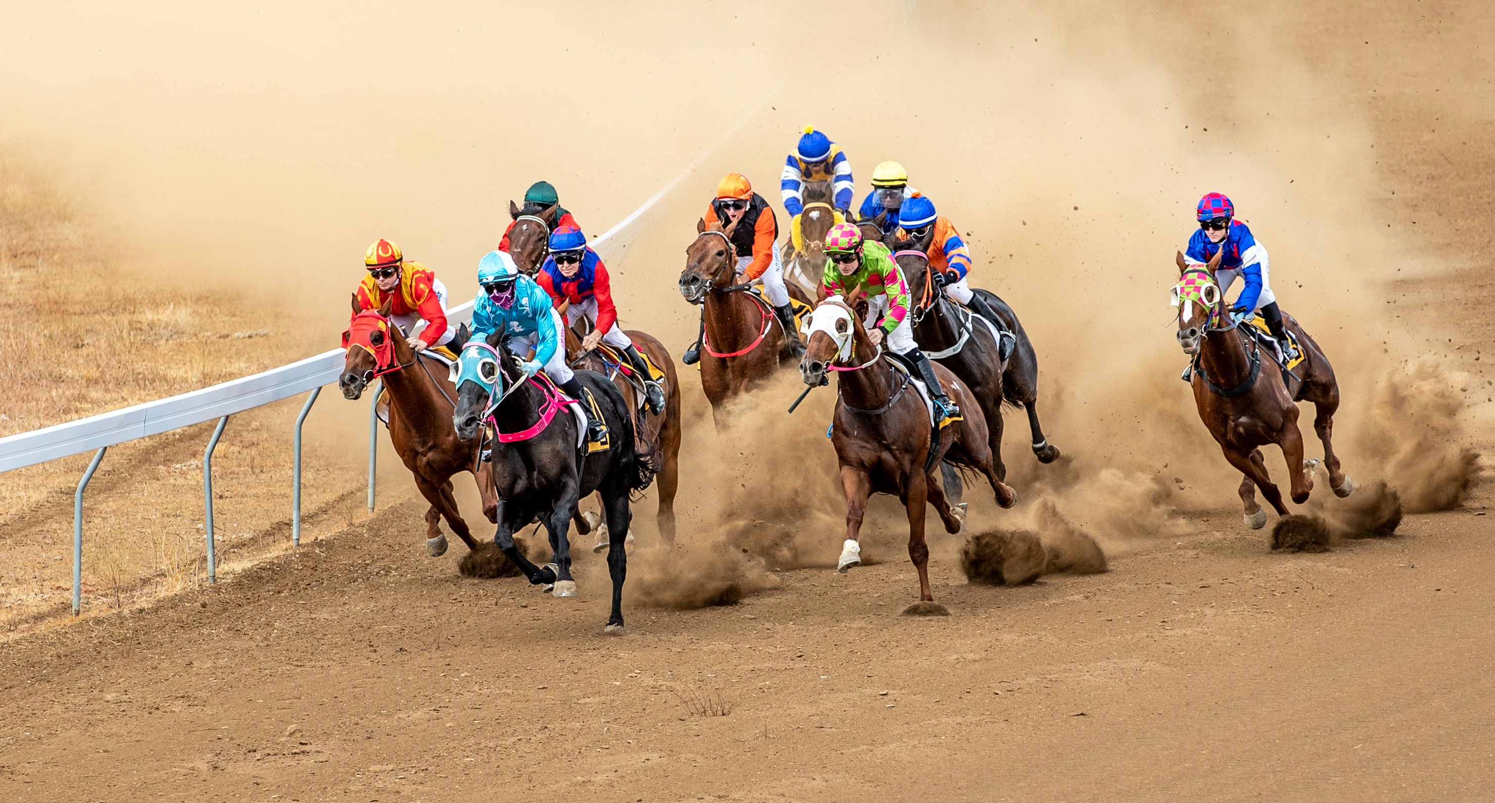 Horse-riders at the Julia Creek Dirt n Dust Festival Horse-riders at the Julia Creek Dirt n Dust Festival