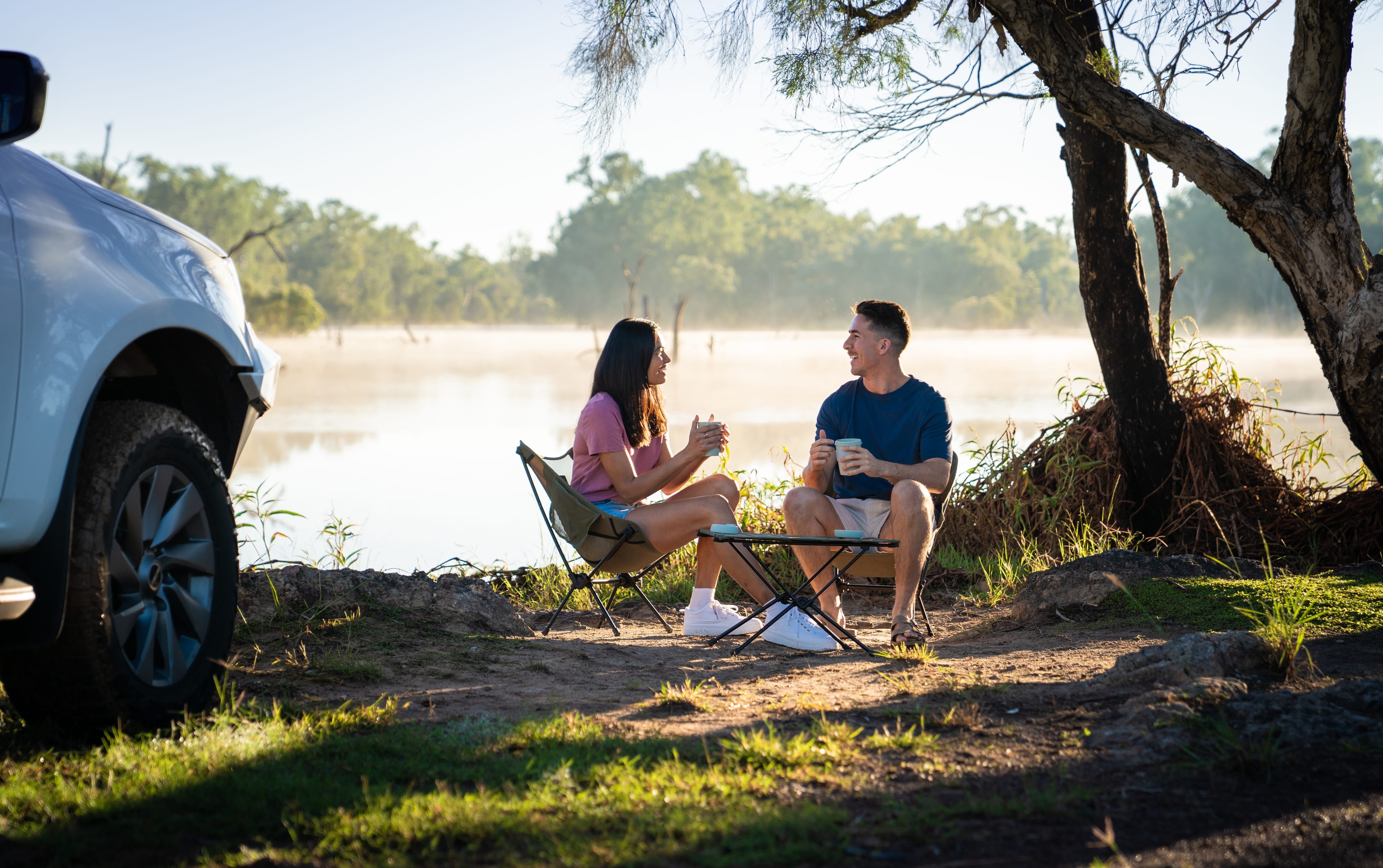 Camping and caravan sites situated along the banks of the Balonne RIver Camping and caravan sites situated along the banks of the Balonne RIver