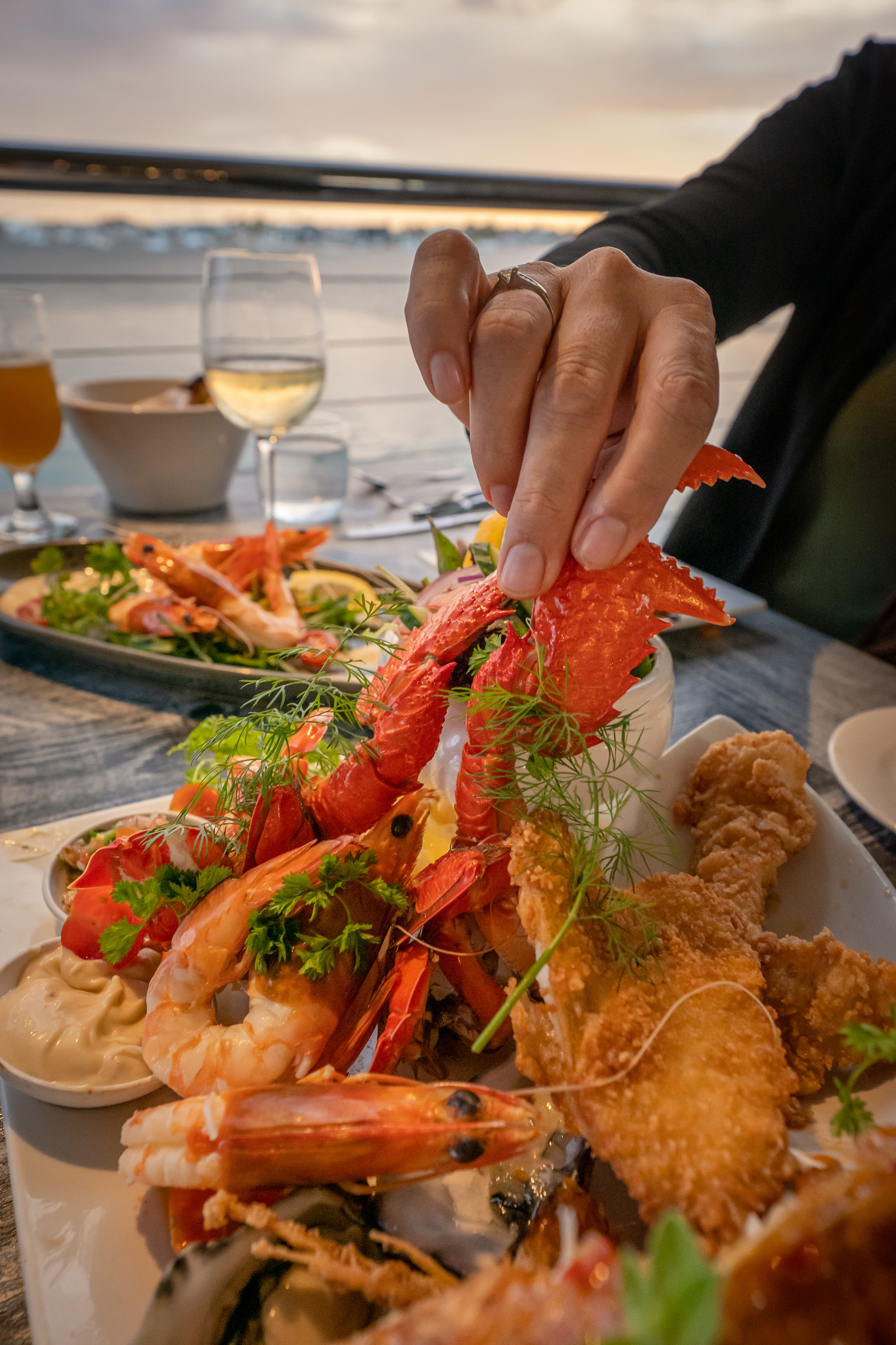 Dining waterfront at See Restaurant Mooloolaba | best things to do Sunshine Coast Dining waterfront at See Restaurant Mooloolaba | best things to do Sunshine Coast