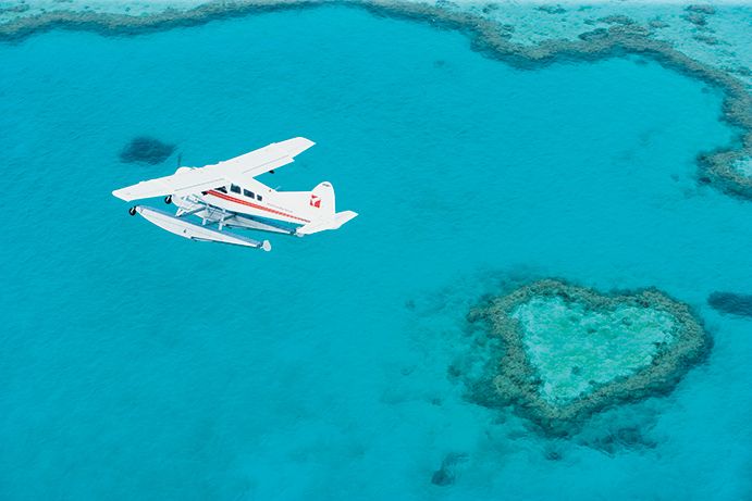 Fly over Heart Reef Fly over Heart Reef