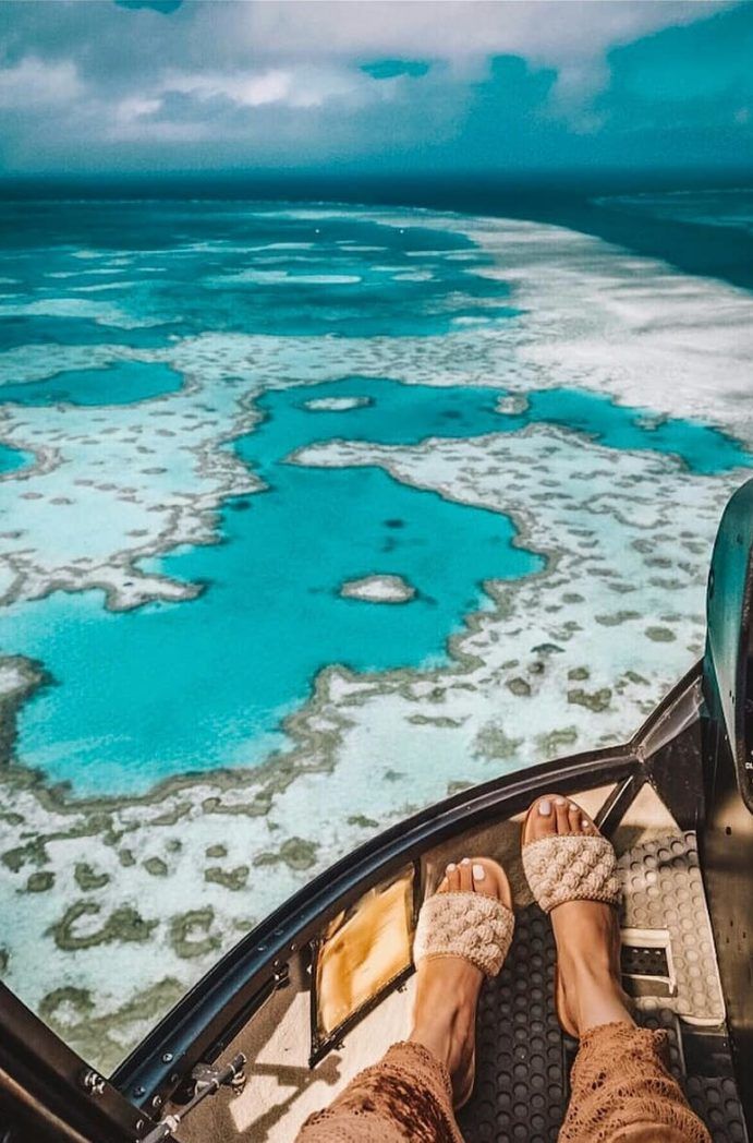 Helicopter ride over Heart Reef Whitsundays | Great Barrier Reef luxury Helicopter ride over Heart Reef Whitsundays | Great Barrier Reef luxury