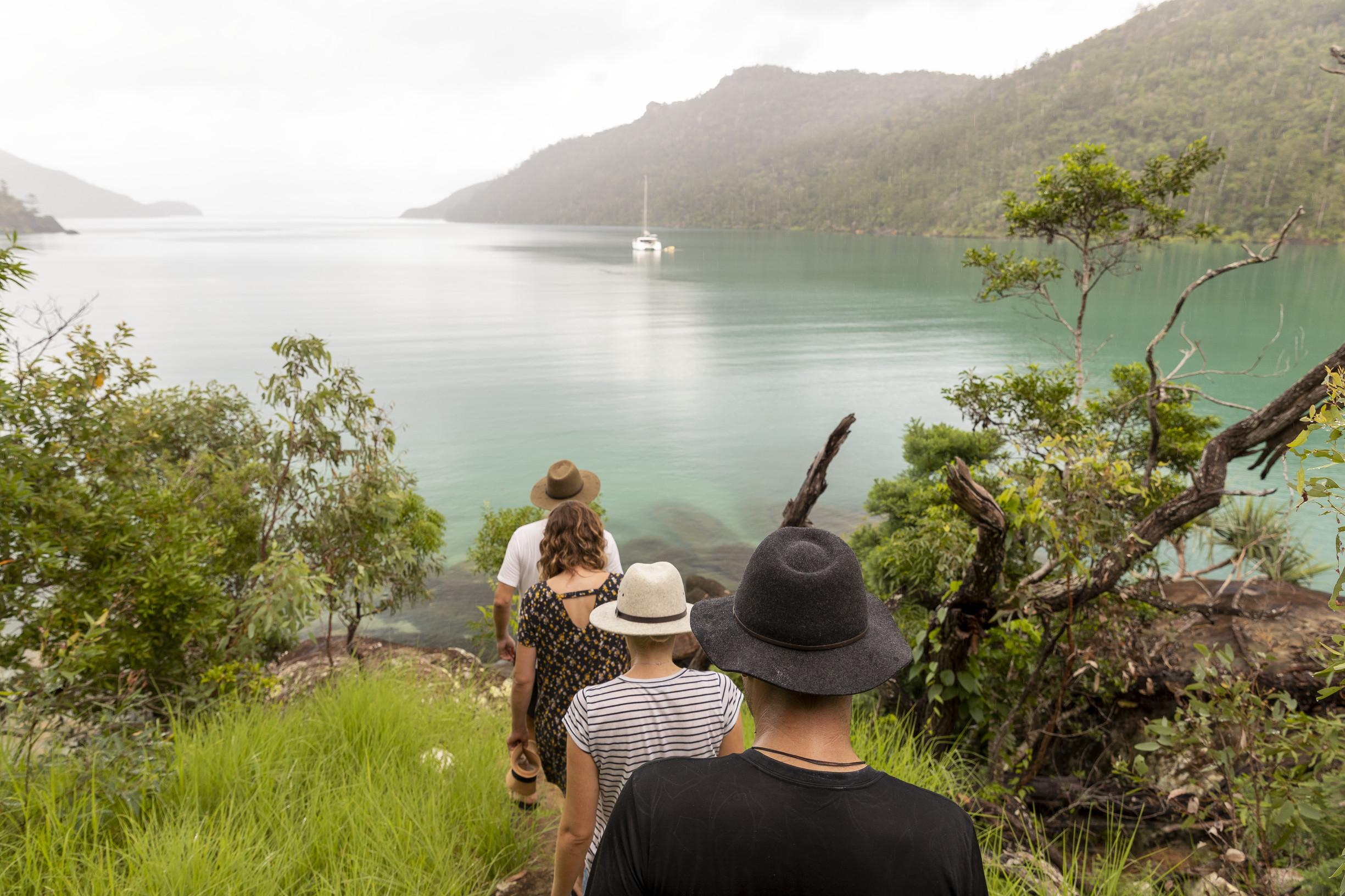 Exploring the Ngaro Cultural Site track Nara Inlet Whitsundays