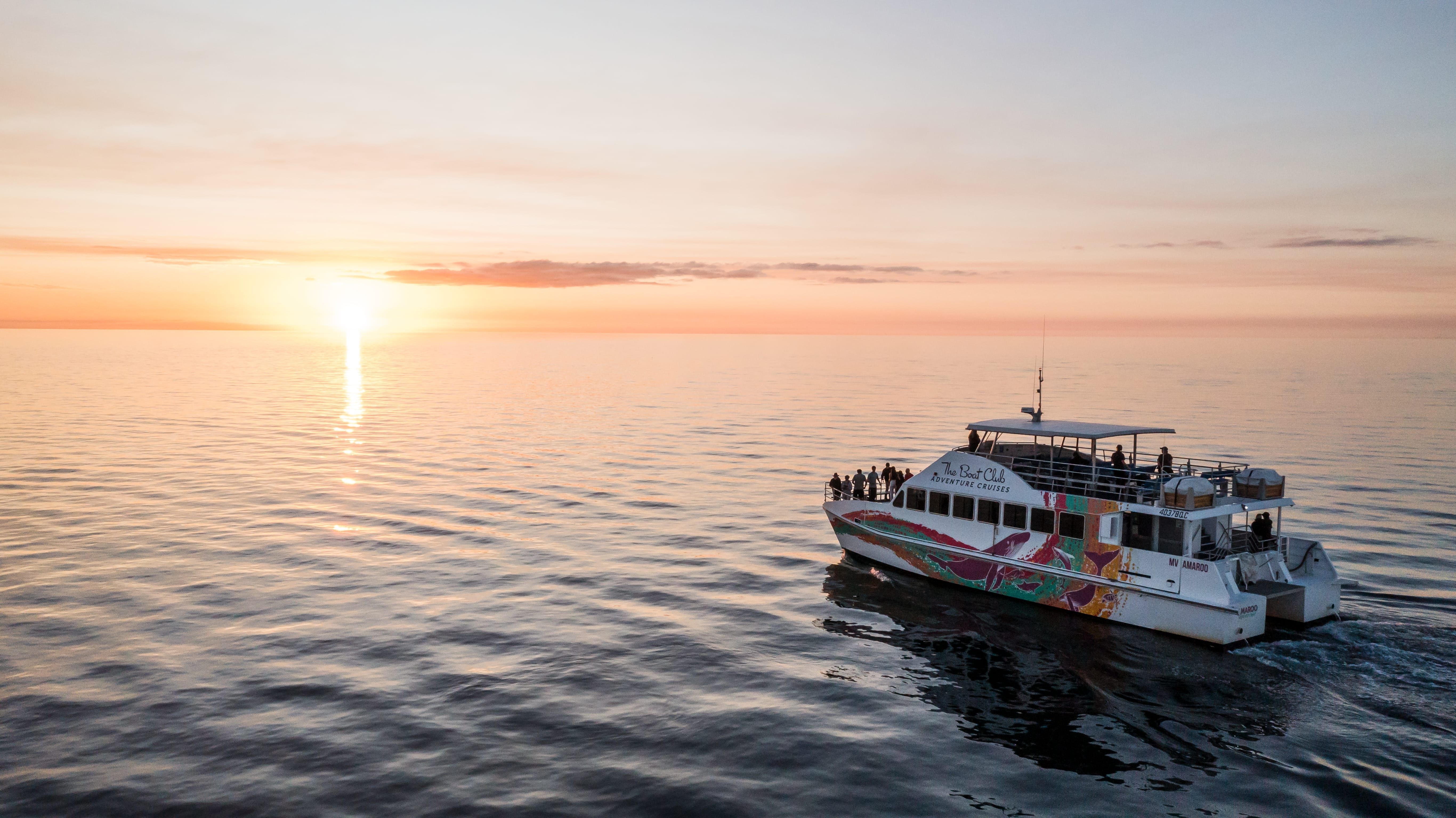 Twlight Bay Cruise through the Great Sandy Straits Marine Park