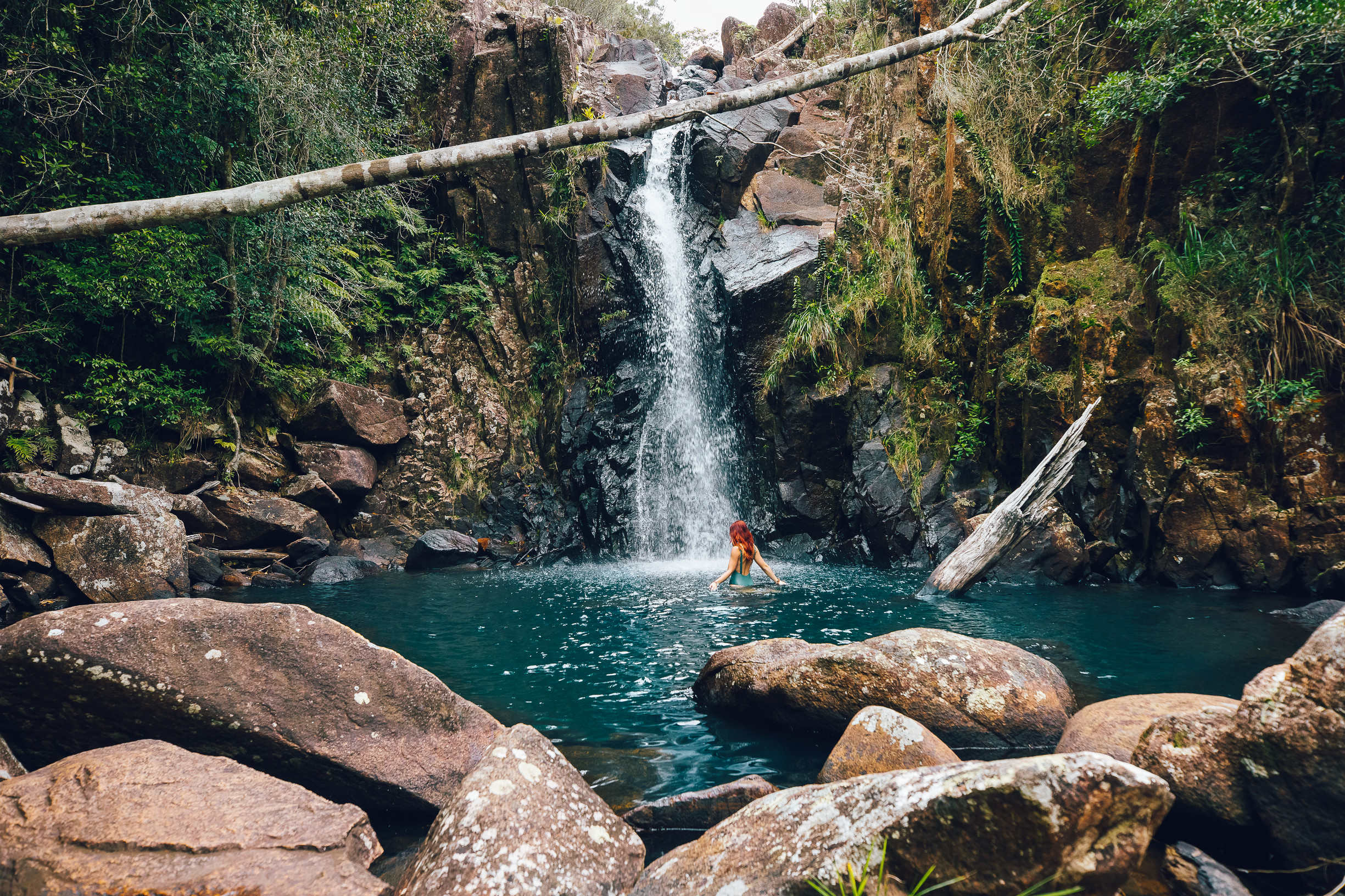 Swimming at Ethel Creek Falls, Paluma Range National Park | Lesser known Queensland national parks Swimming at Ethel Creek Falls, Paluma Range National Park | Lesser known Queensland national parks