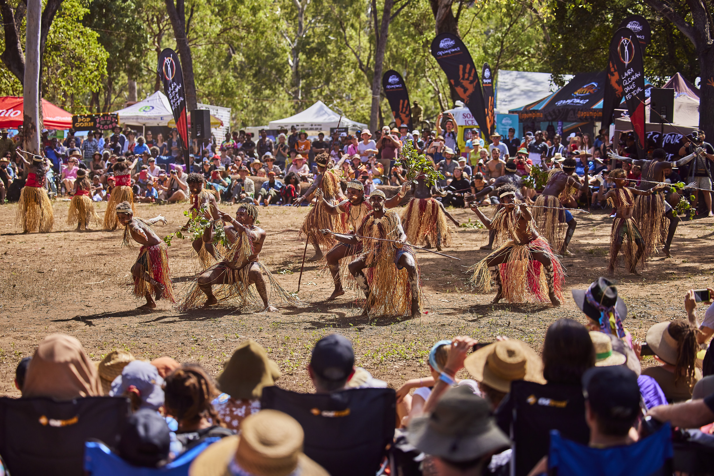 Indigenous performers at the 3 day Laura Quinkan Dance Festival | Road trip Laura Quinkan Indigenous Dance Festival