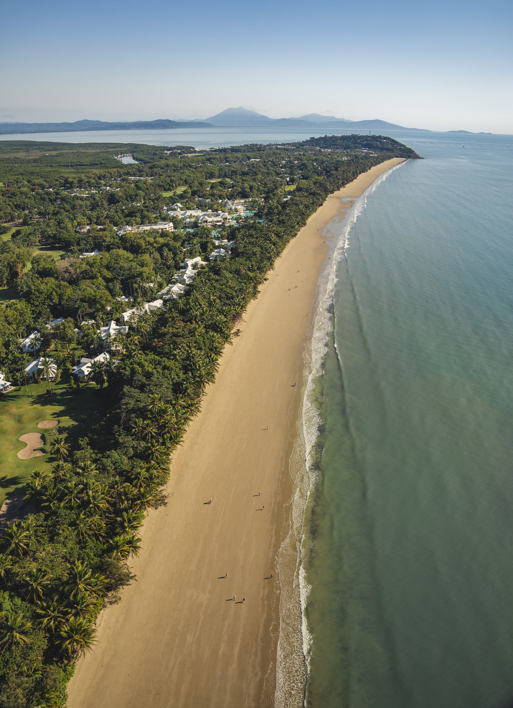 Aerial view of Port Douglas town and Four Mile Beach Aerial view of Port Douglas town and Four Mile Beach