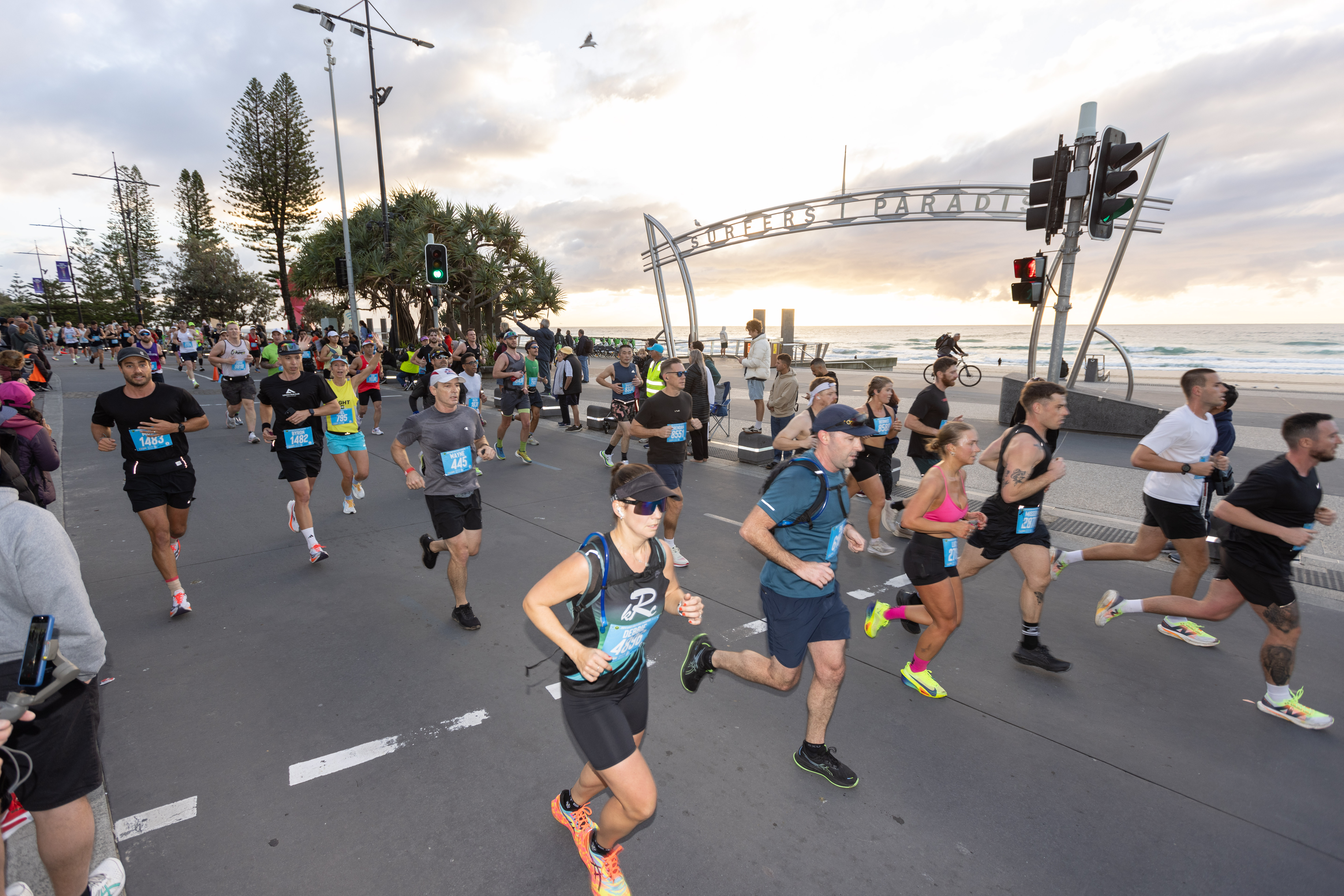 Competitors running through Surfers Paradise Competitors running through Surfers Paradise