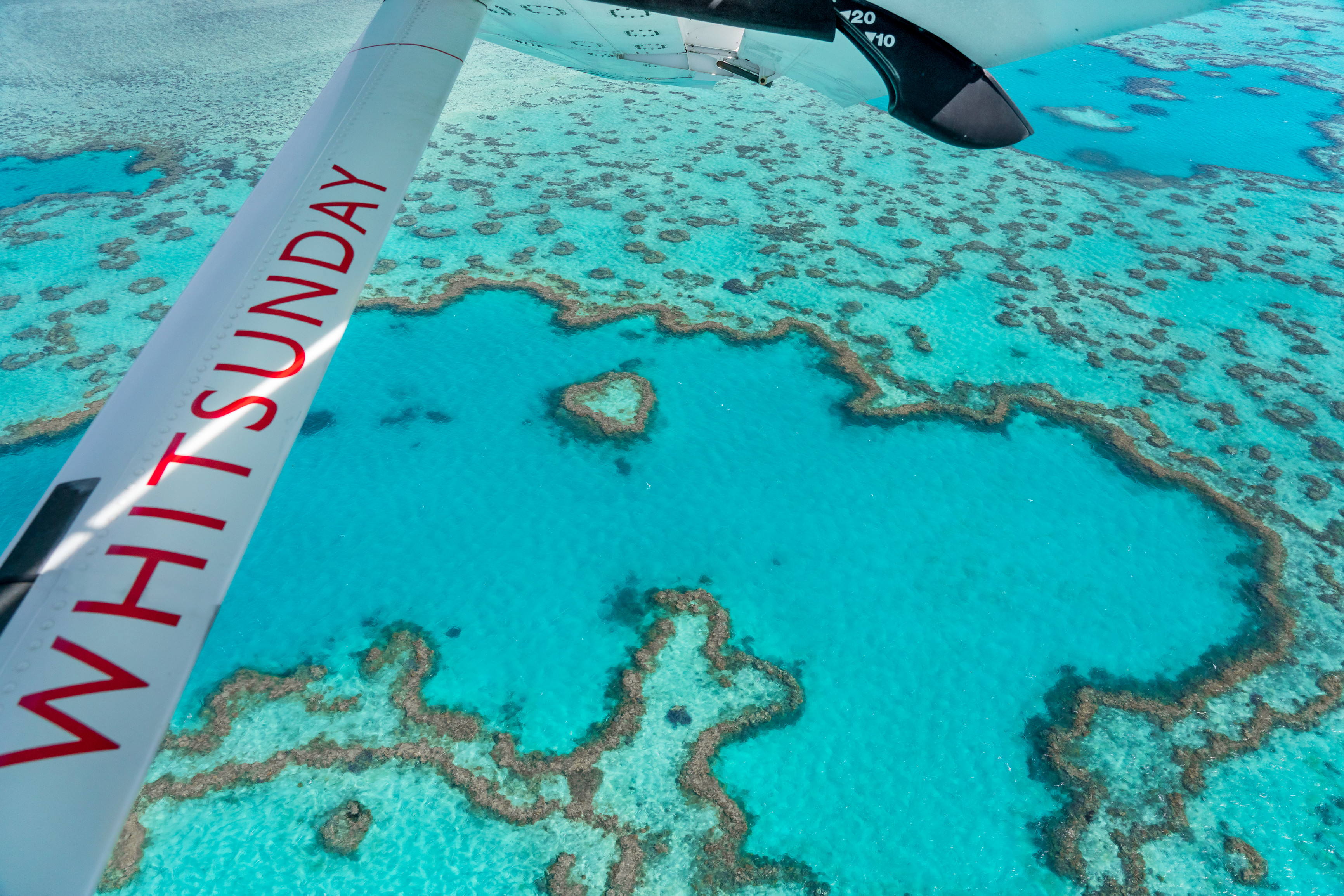 Flying over the Great Barrier Reef in a seaplane | Whitsundays for first-timers