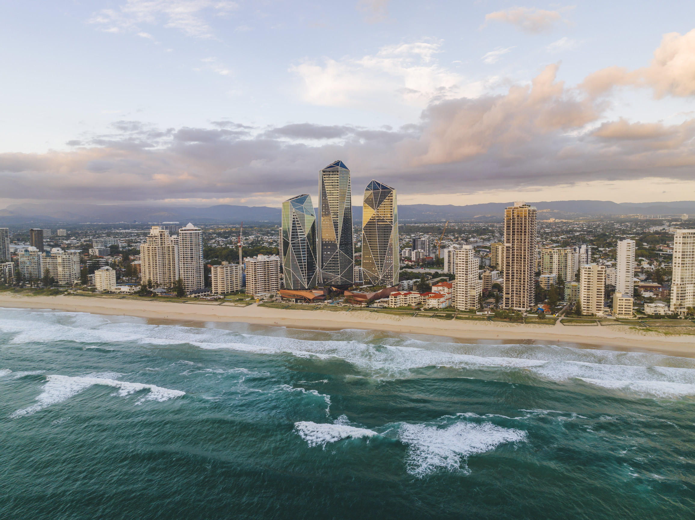 Aerial of The Langham on Broadbeach