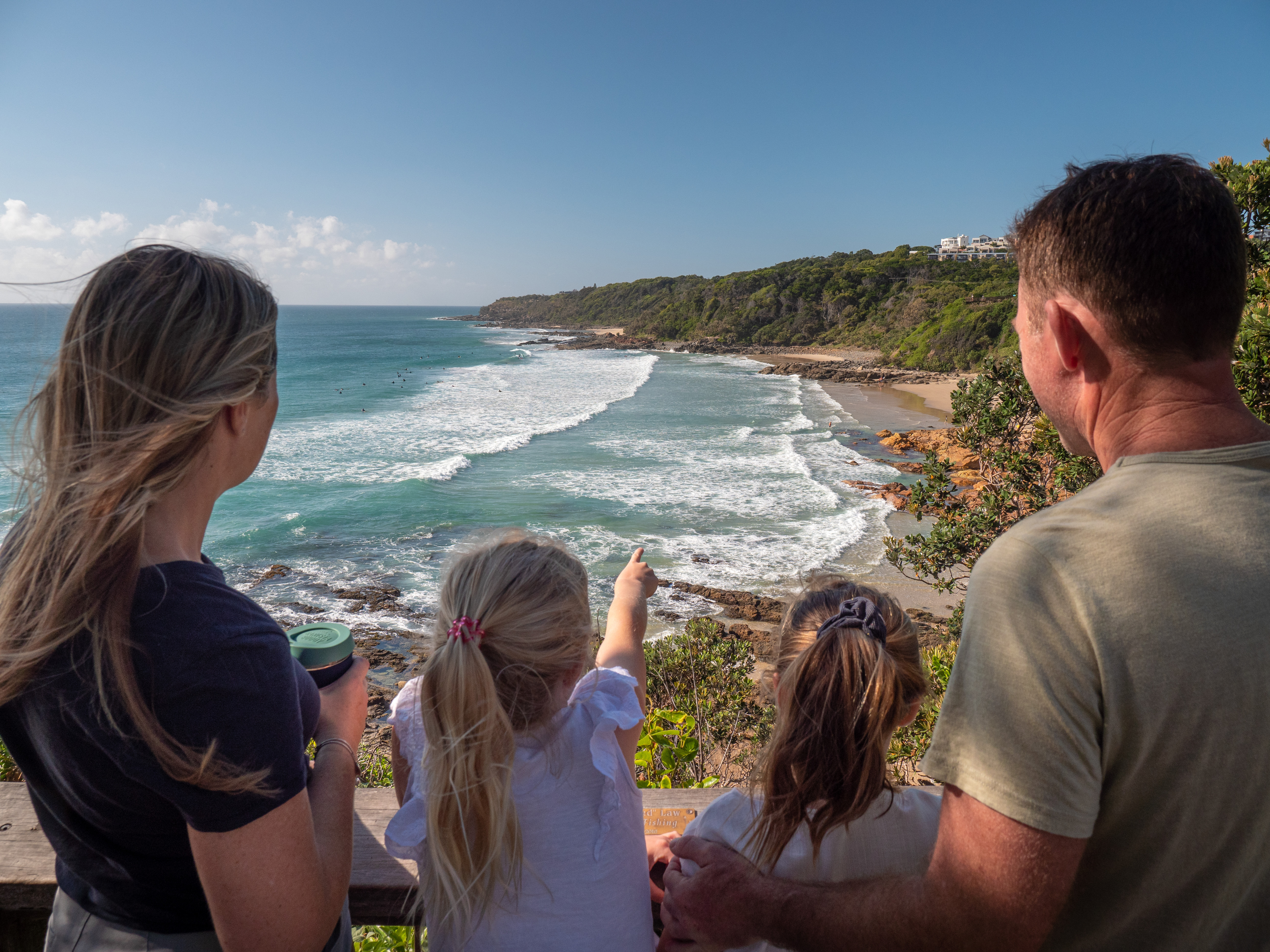 Coastal walk to the headland at Point Perry Walk, Coolum