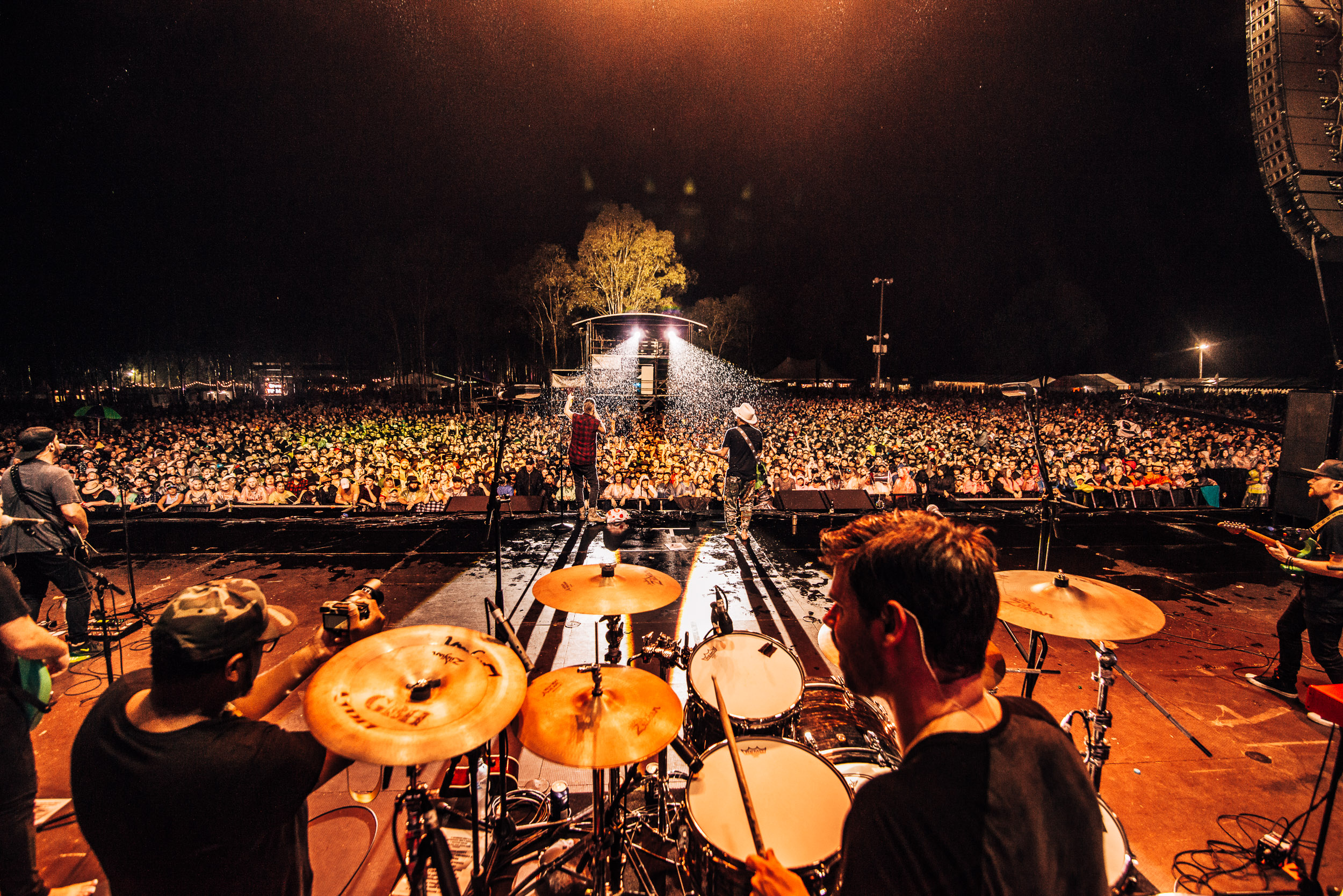 View from the stage at CMC Rocks country music festival.
